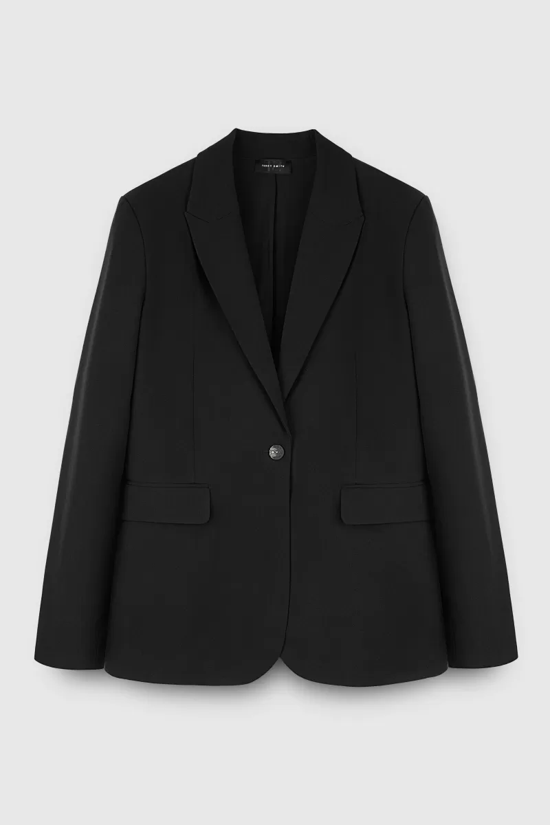 Teddy Smith Veste<Veste 1 bouton doublée V-TINA NOIR