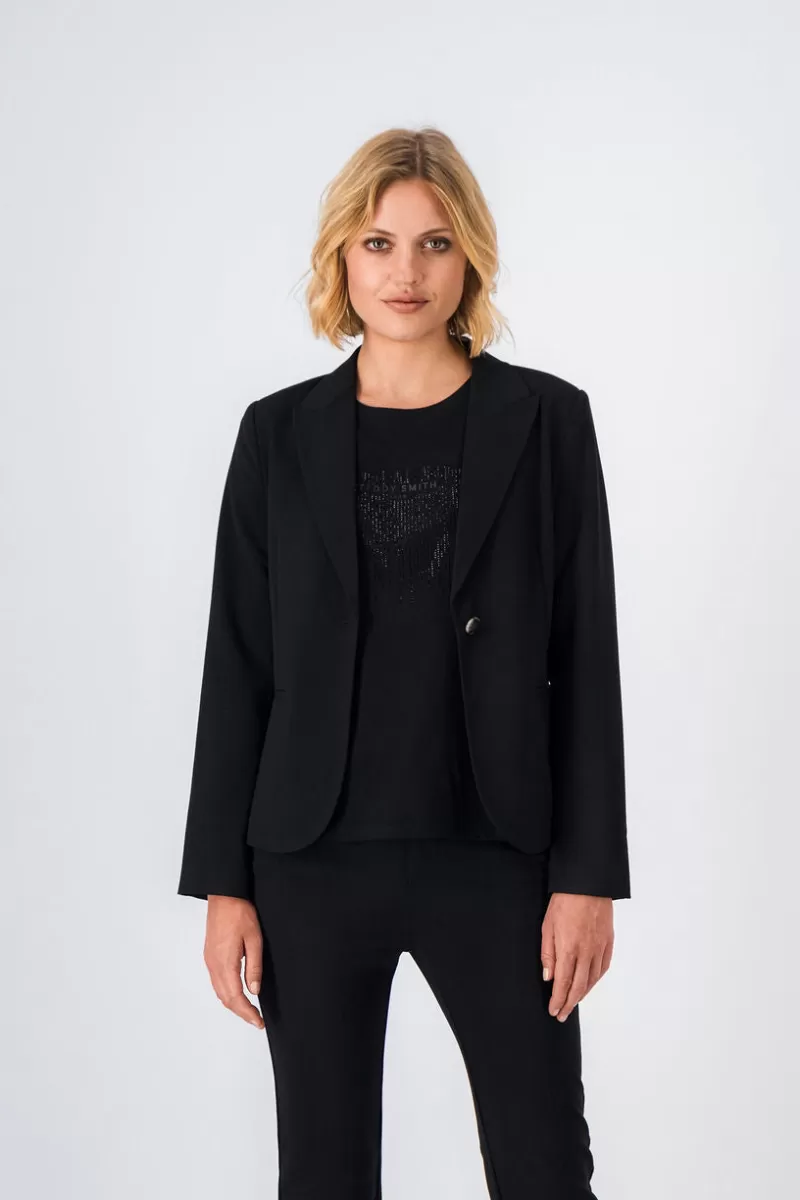 Teddy Smith Veste<Veste ajustée MILADY BISTRETCH NOIR